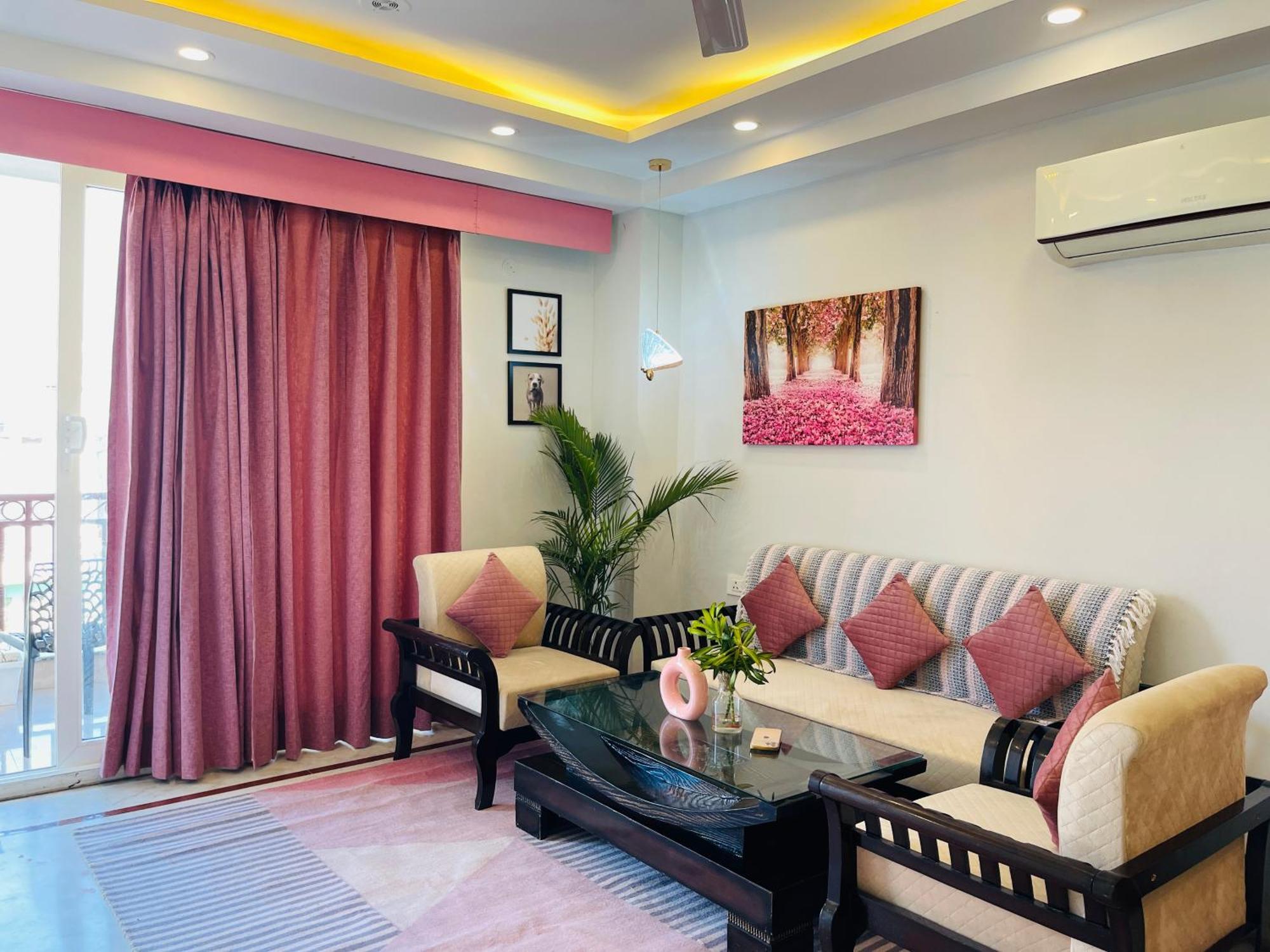 Bedchambers Medicity Serviced Apartments In Gurgáon Kültér fotó