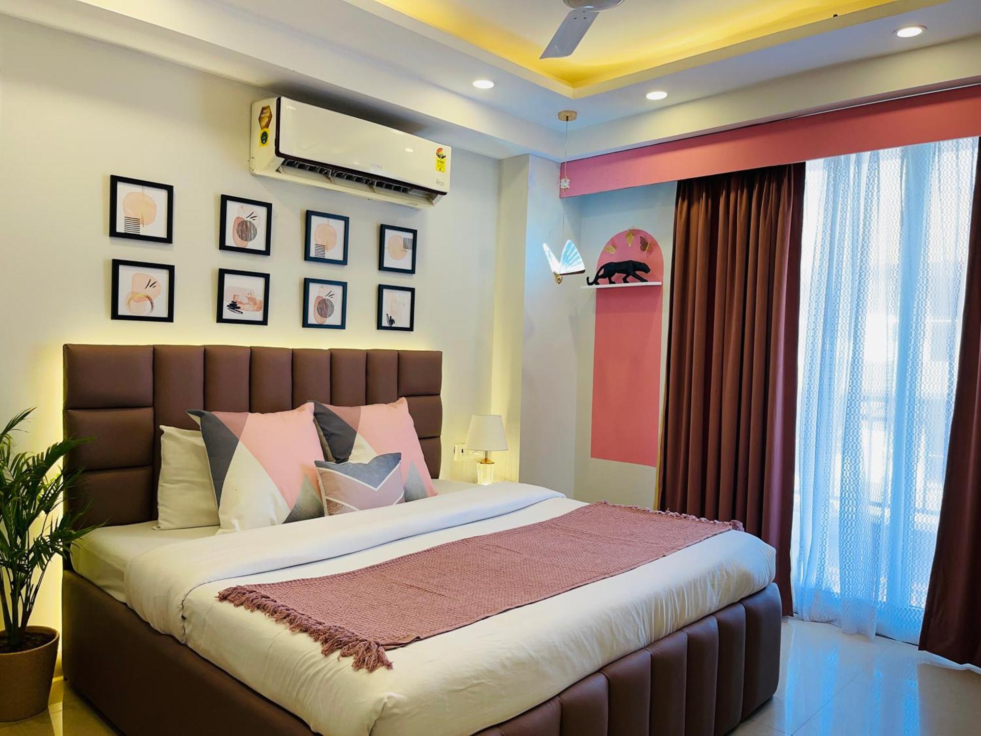 Bedchambers Medicity Serviced Apartments In Gurgáon Kültér fotó