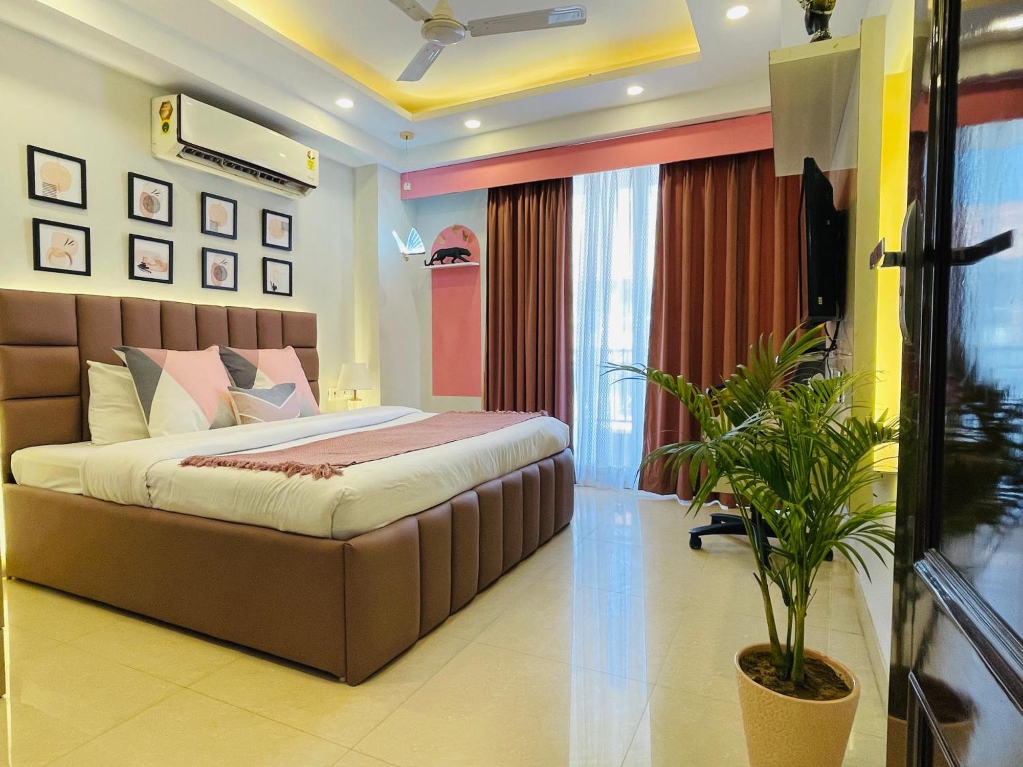 Bedchambers Medicity Serviced Apartments In Gurgáon Kültér fotó