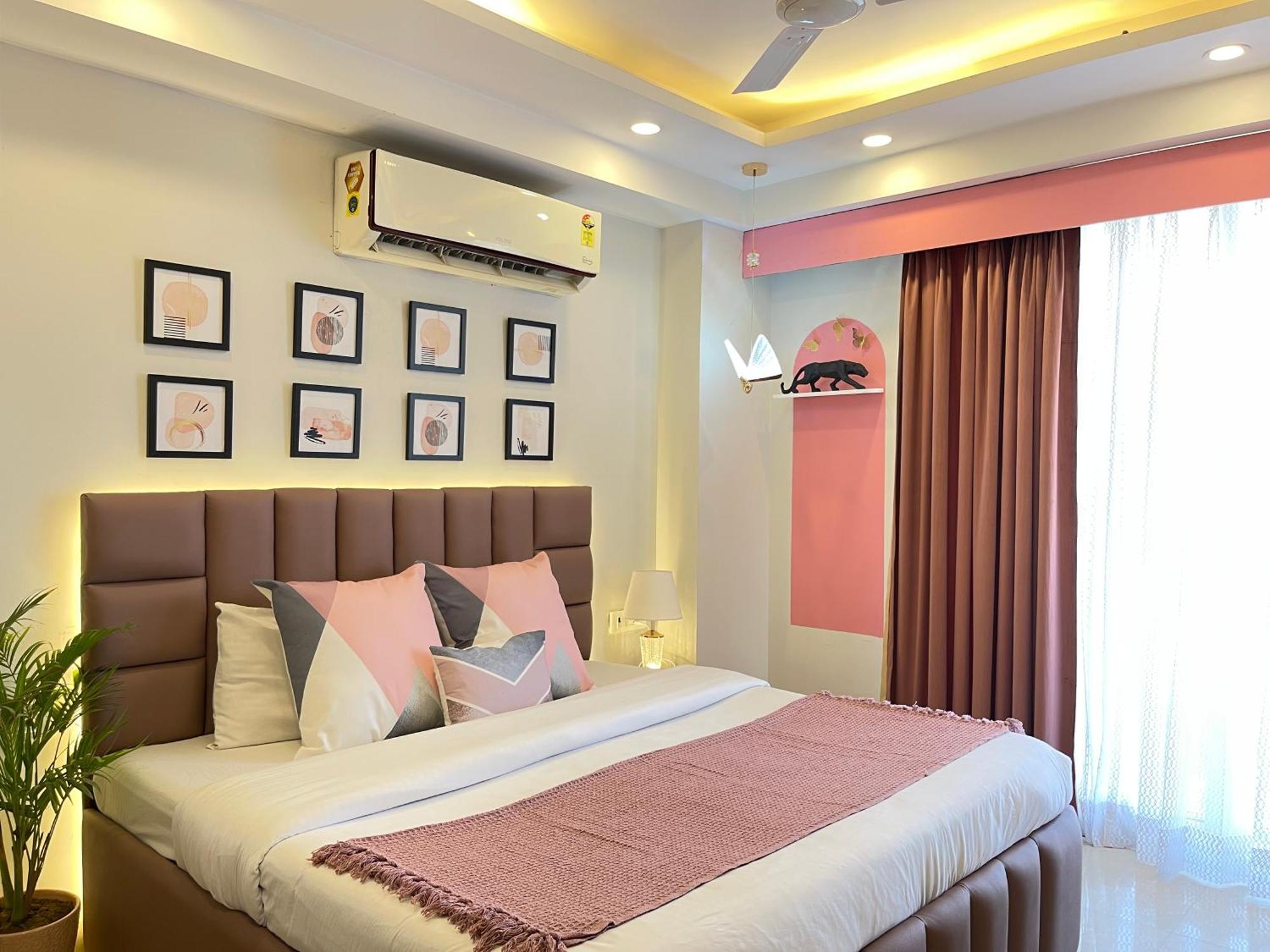 Bedchambers Medicity Serviced Apartments In Gurgáon Kültér fotó